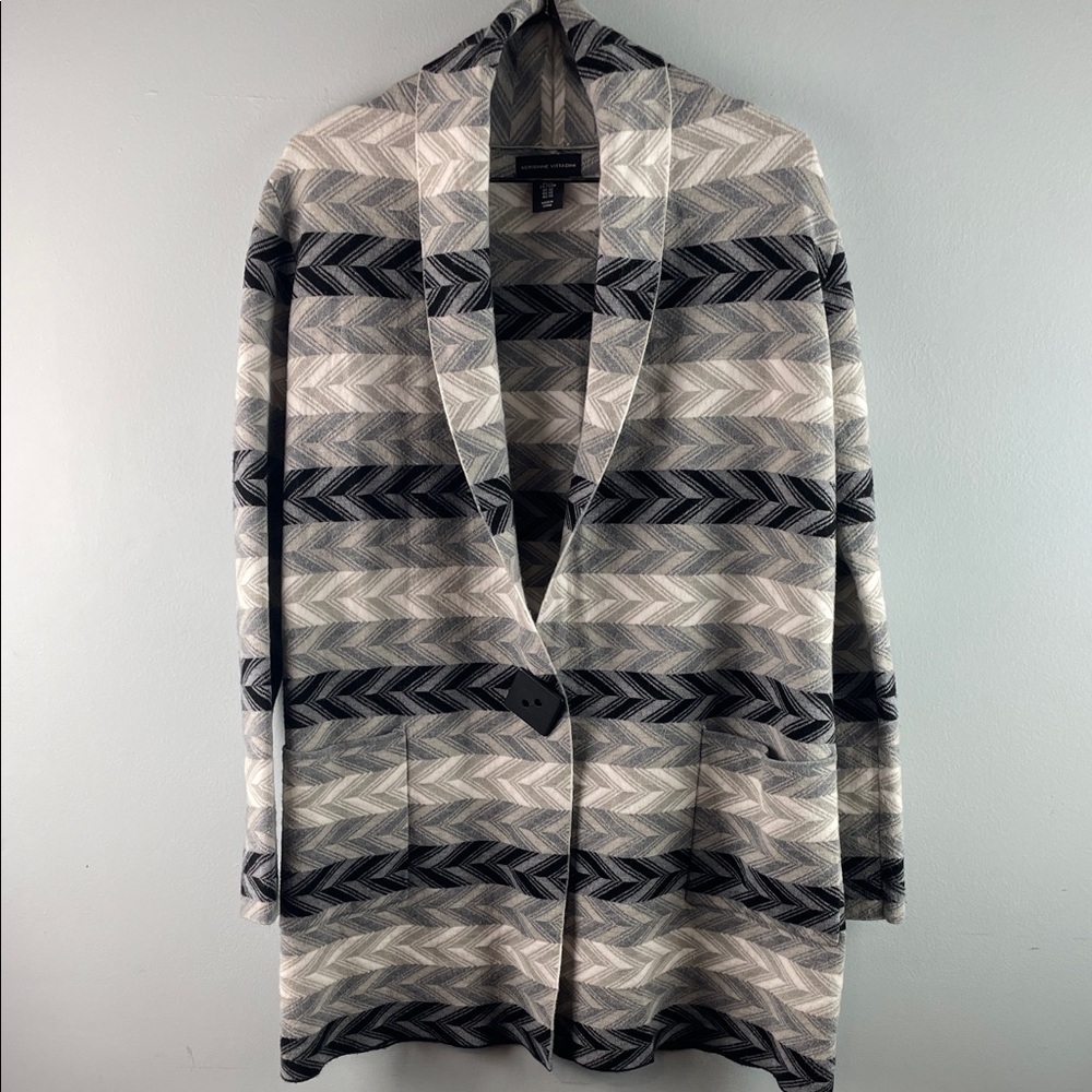 adrienne vittadini Chevron Cardigan Size XS